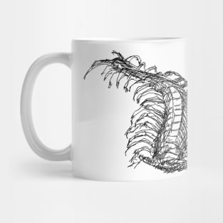 Centipede drawing Mug